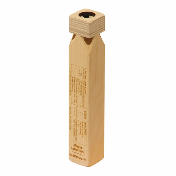 Train Whistle with Laser Engraving