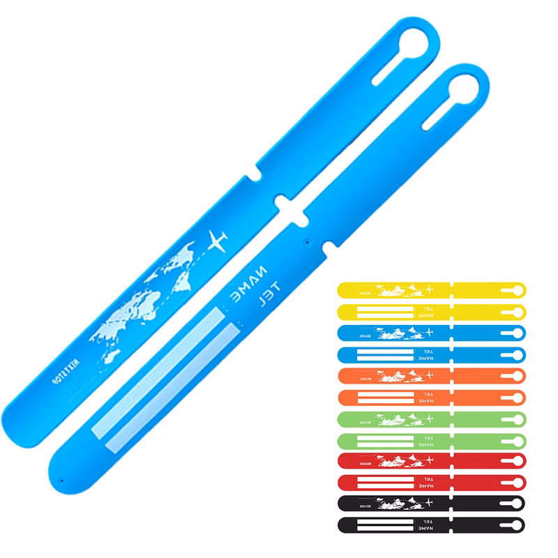 Colorful Silicone Travel Luggage Tag