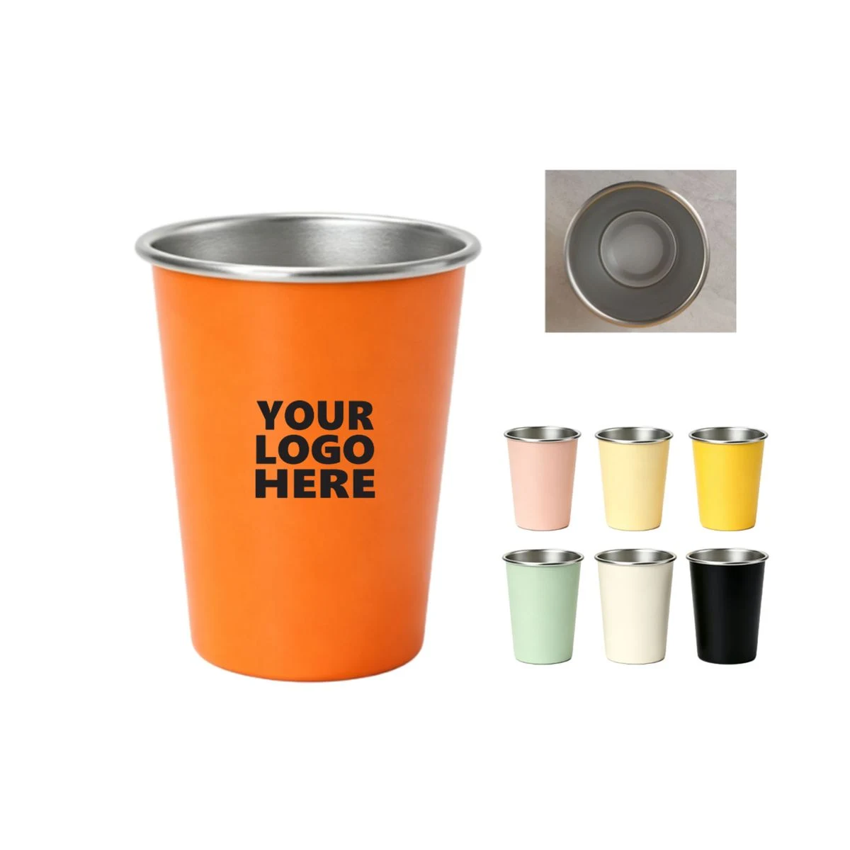 12oz Portable Stainless Steel Drinking Cup 1