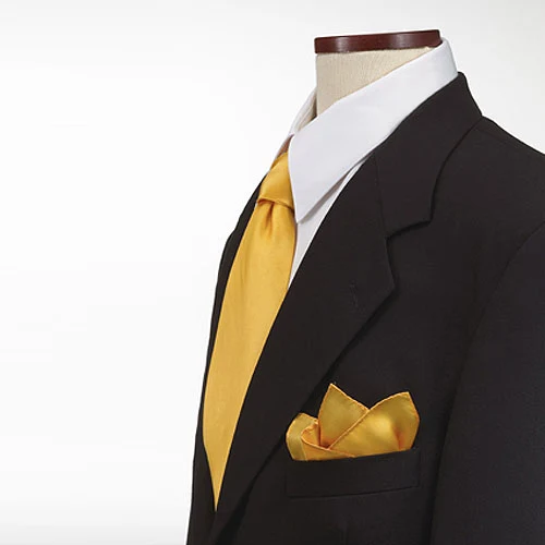 Gold Pocket Squares Silk 1