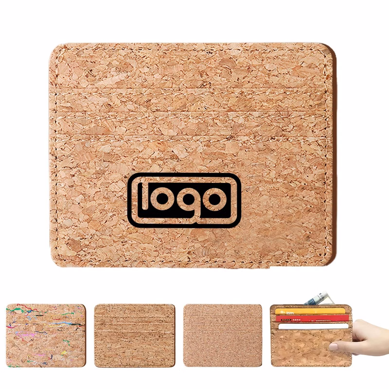 Eco-Friendly Cork Wallet Safety Card Sleeve