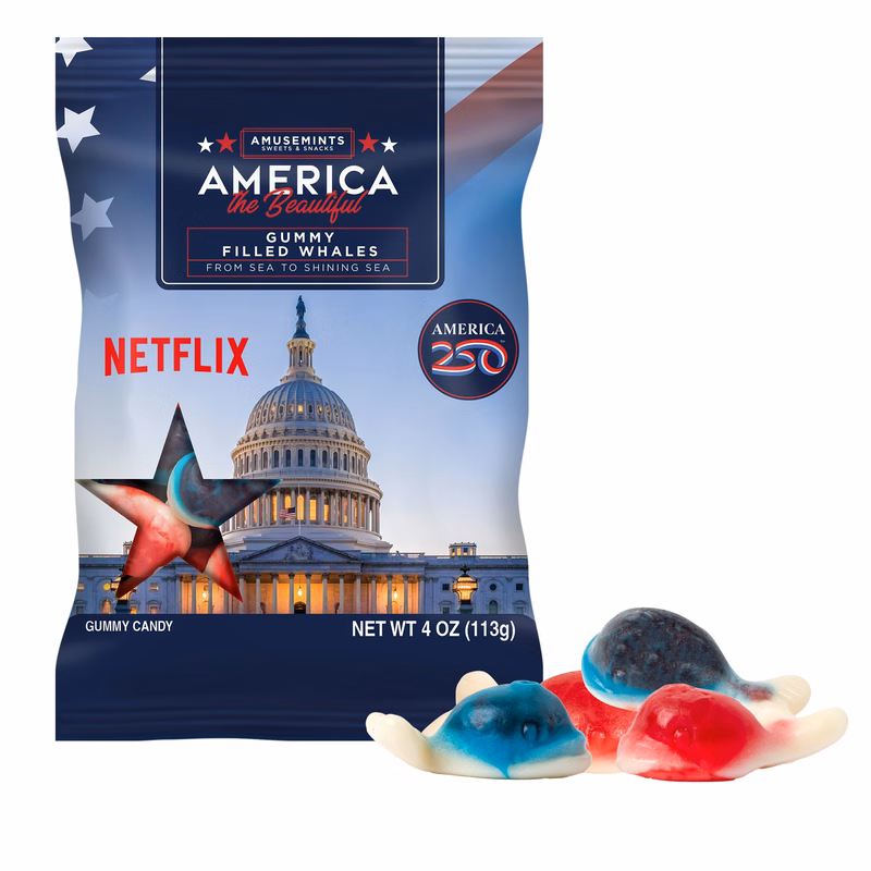 America 250- 4oz. Digibag-Gummy Filled Whales