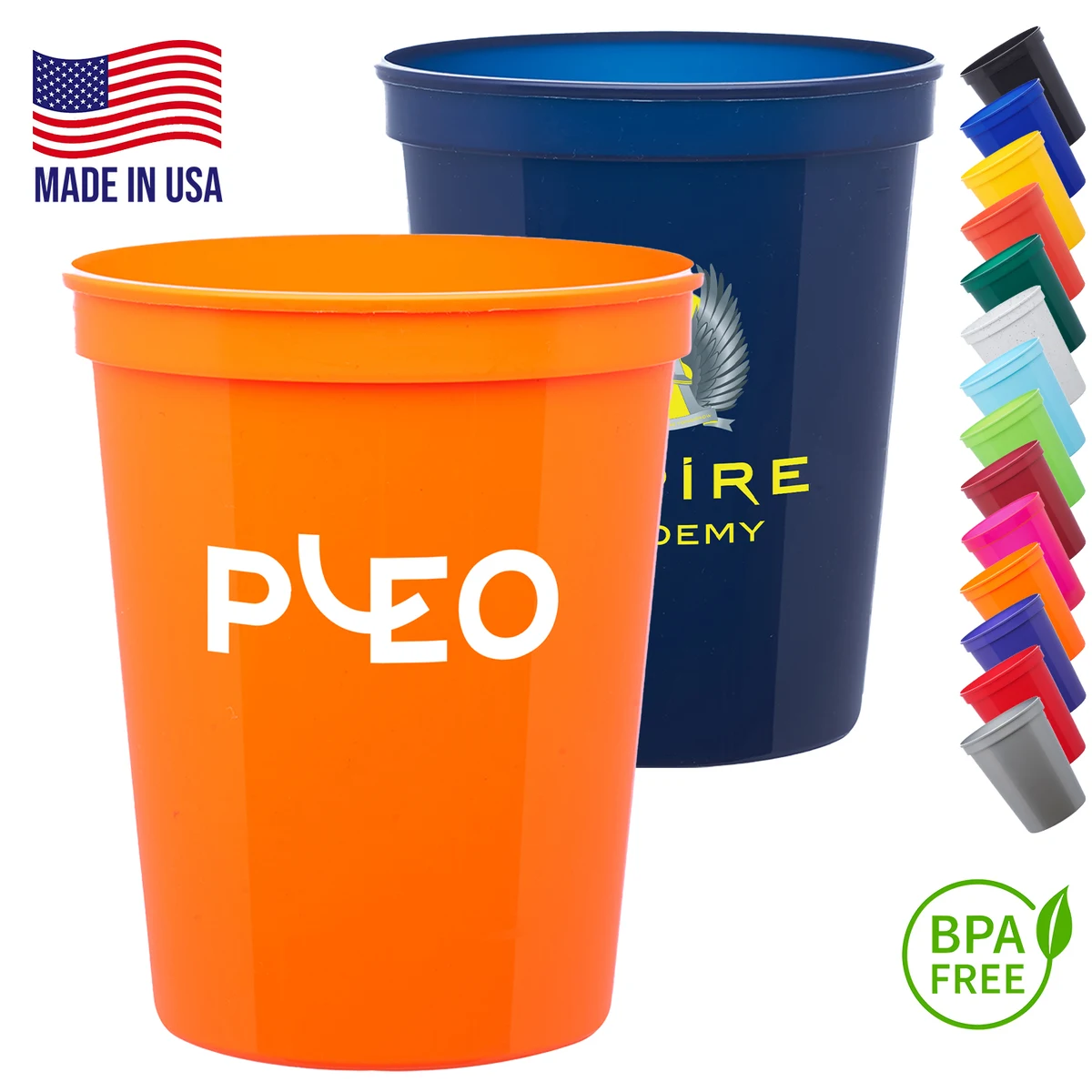 16 oz. USA Made Stadium Cups w/ Custom Logo Stadium Cups 1