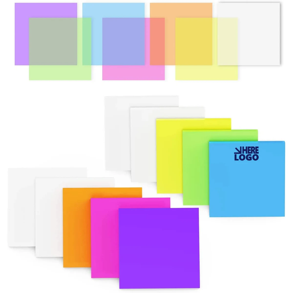 3"x3"Color PET Creative Sticker Fluorescent Film 1