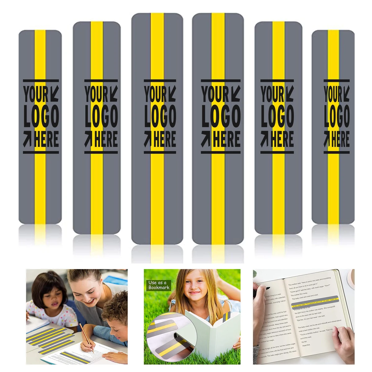 7.48 x 1.26 x 0.08 Inches Color Reading Guide Bar Bookmark 1