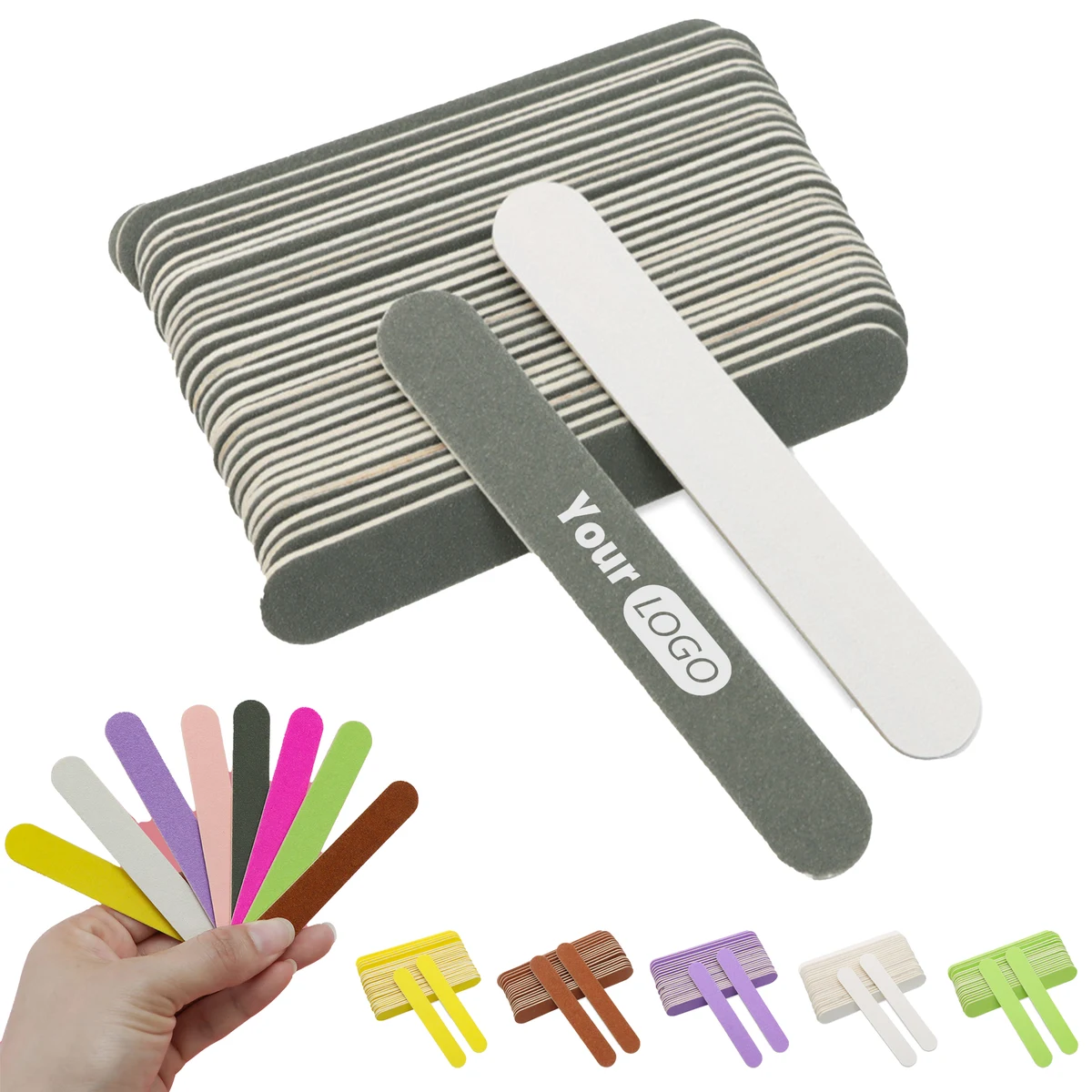 Wood Veneer Mini Colored Nail Polish Strip 1