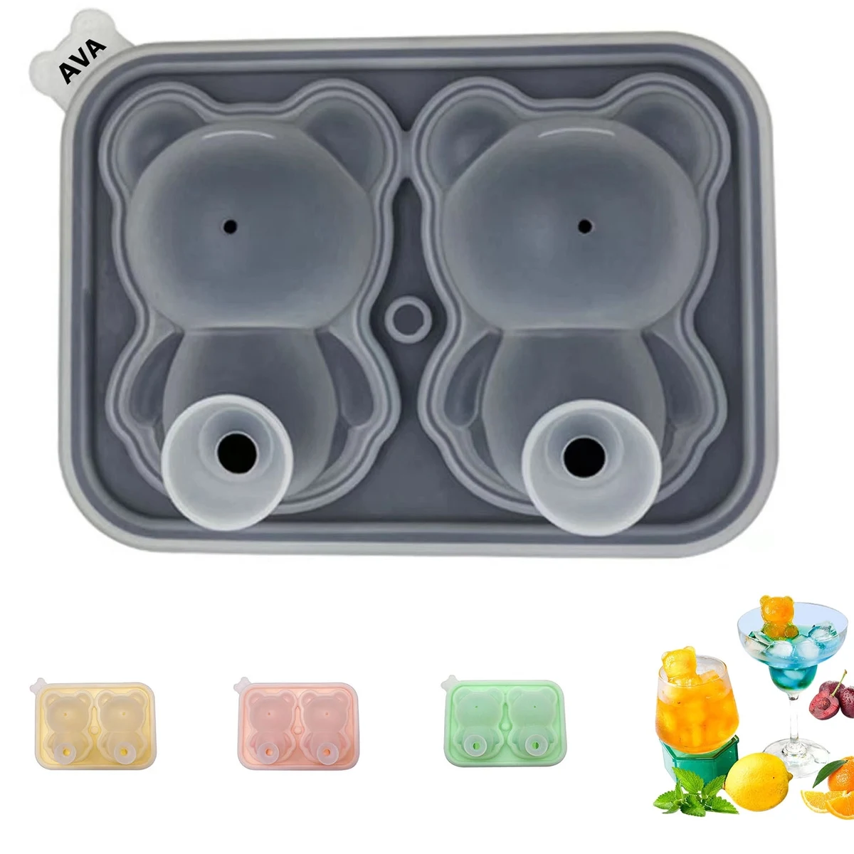 Silicone Bear Ice Cube Making Mold 1