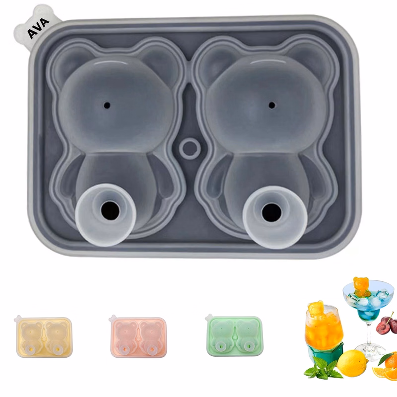 Silicone Bear Ice Cube Making Mold