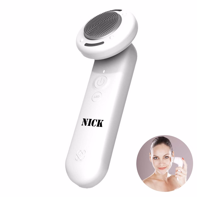Waterproof silicone pore cleaning ultrasonic facial cleanser