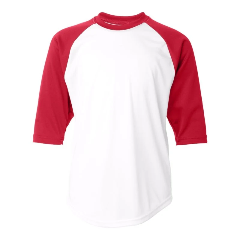 Badger Youth B-Core Three-Quarter Sleeve Baseball T-Shirt - 2133 1