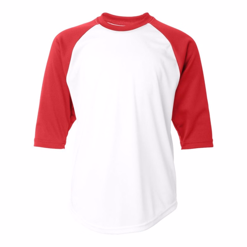 Badger Youth B-Core Three-Quarter Sleeve Baseball T-Shirt - 2133