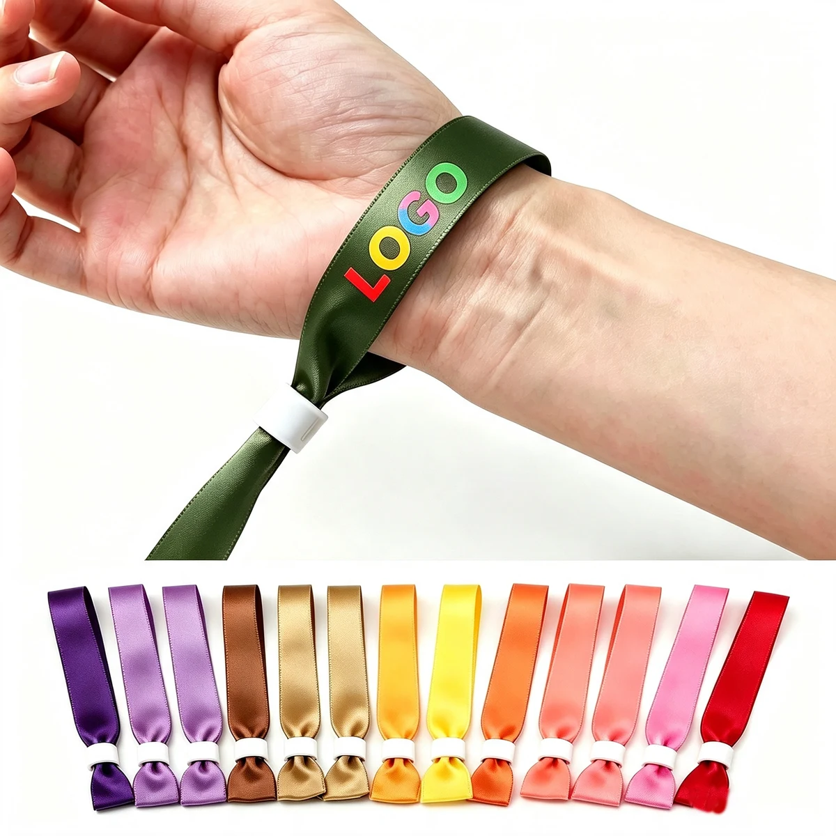 Disposable Ribbon Wristband For Festival Entry 1