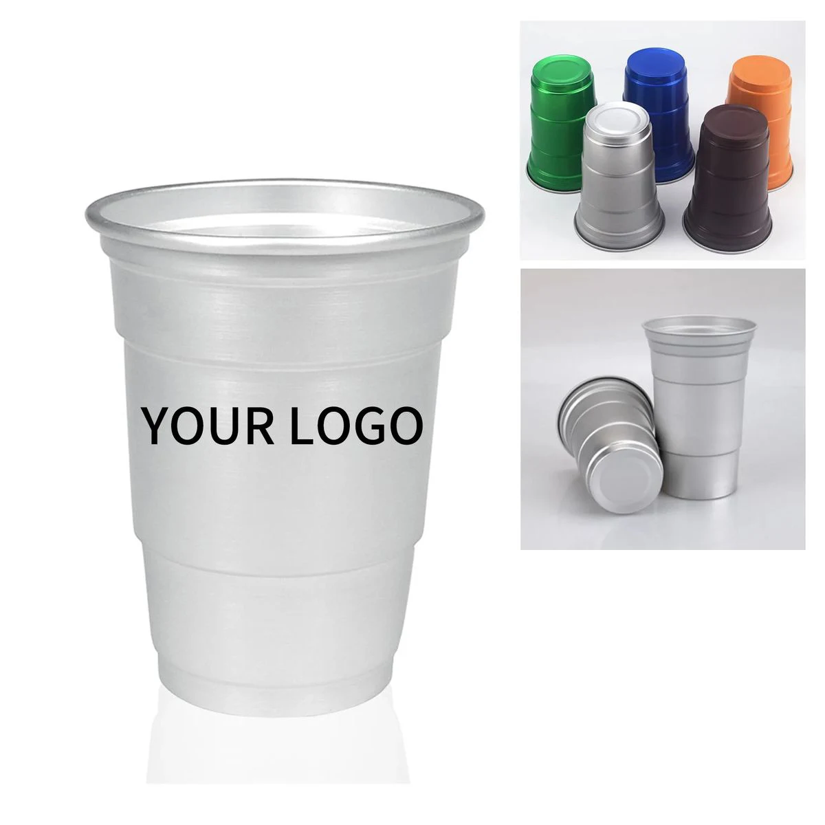 Durable Disposable Aluminum Party Cup 16oz 1