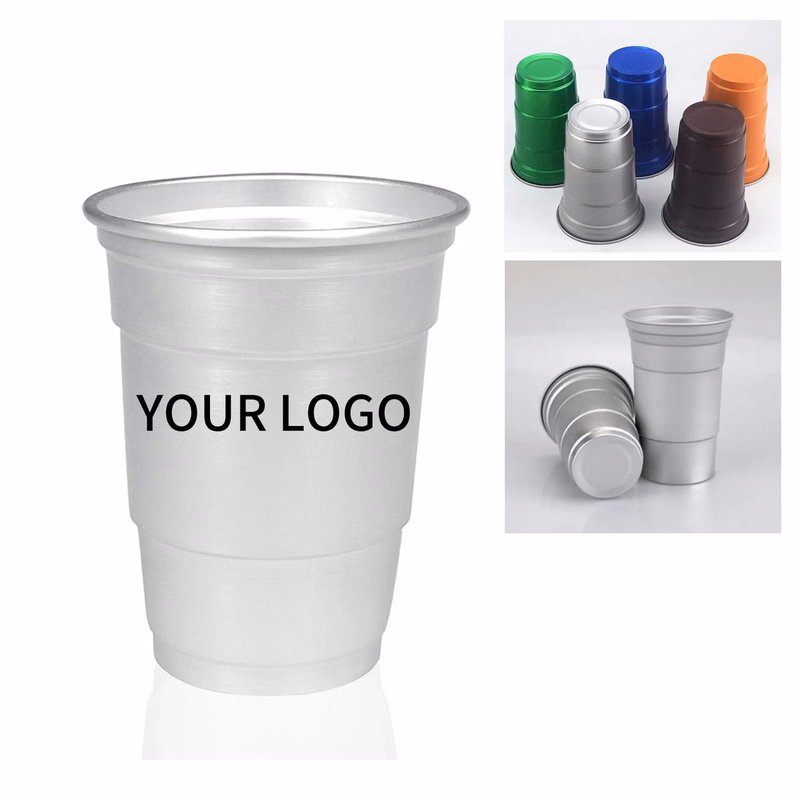 Durable Disposable Aluminum Party Cup 16oz
