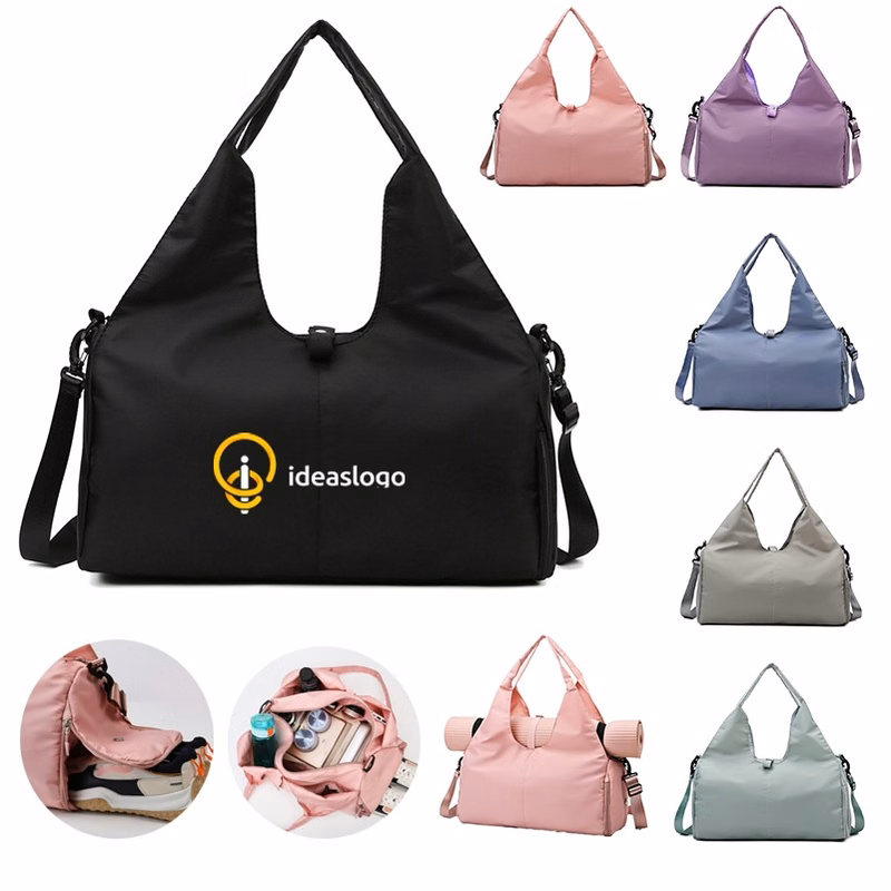 Waterproof Gym Duffel Tote Bag with Yoga Mat Holder