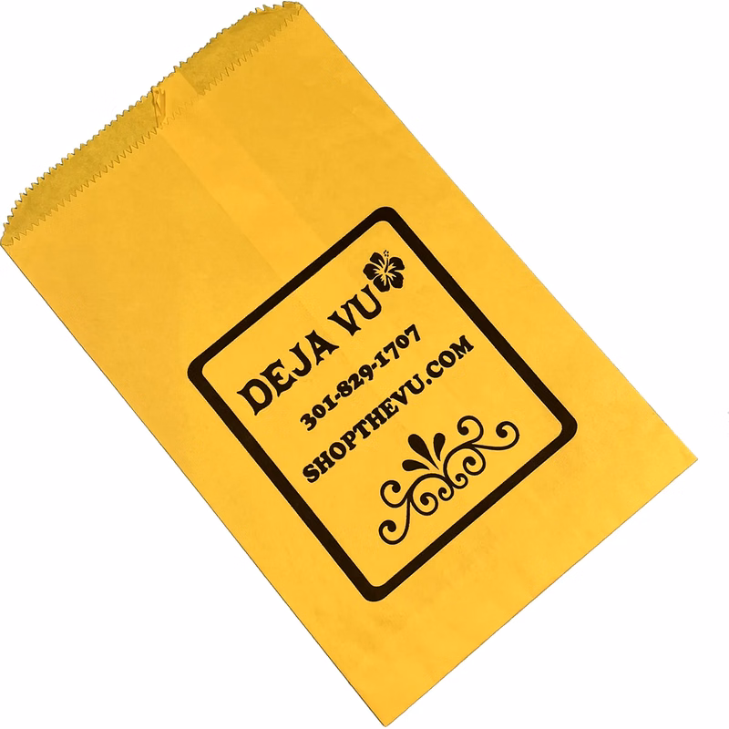 Colored Kraft Merchandise Bags - Hot Stamp Imprint