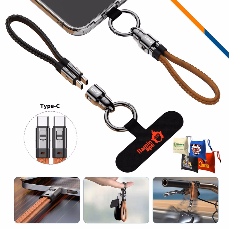 Knot Phone Tether Wristlet Fast Charging Cable
