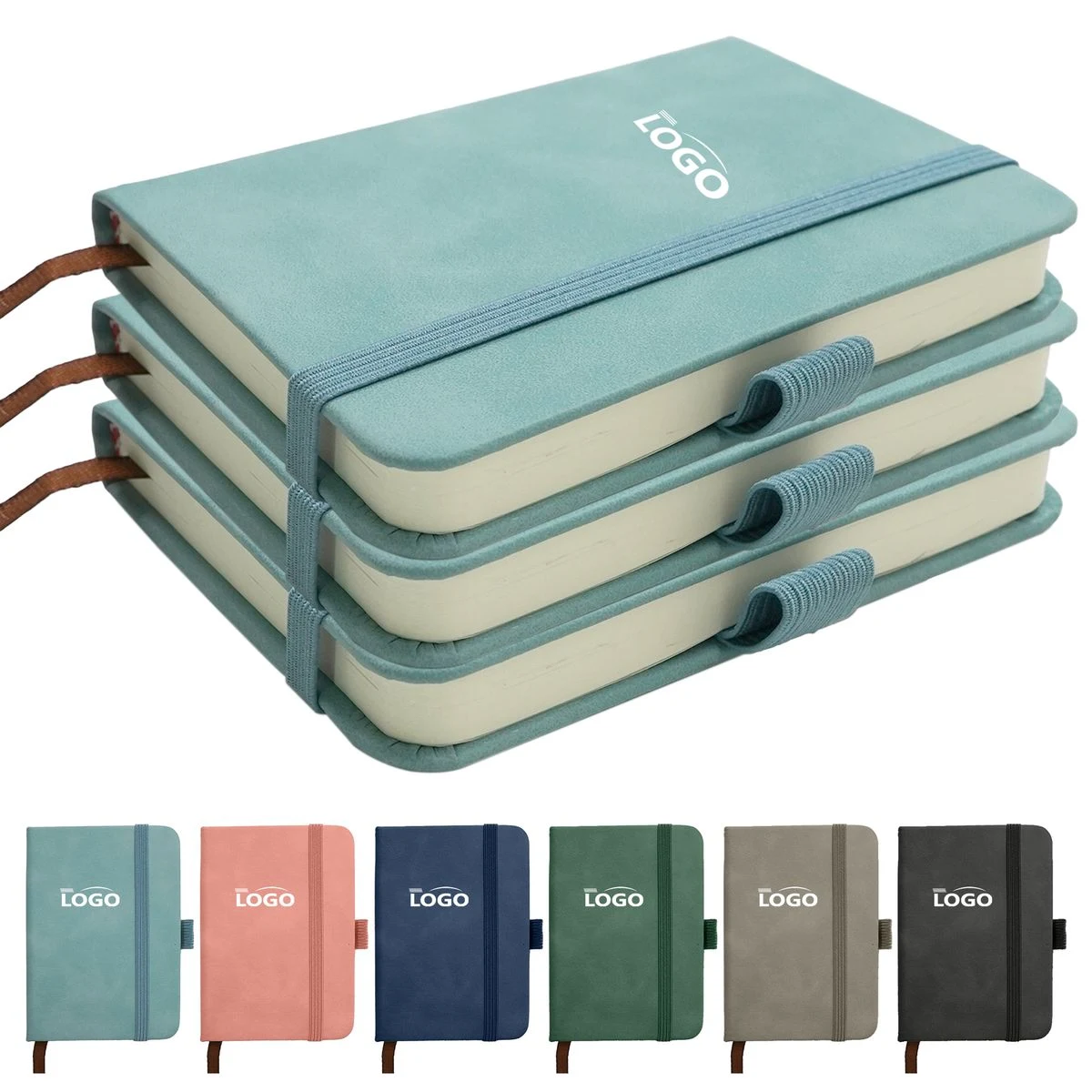 A7 PU Leather Notebook With Pen Loop And Elastic Closure 1