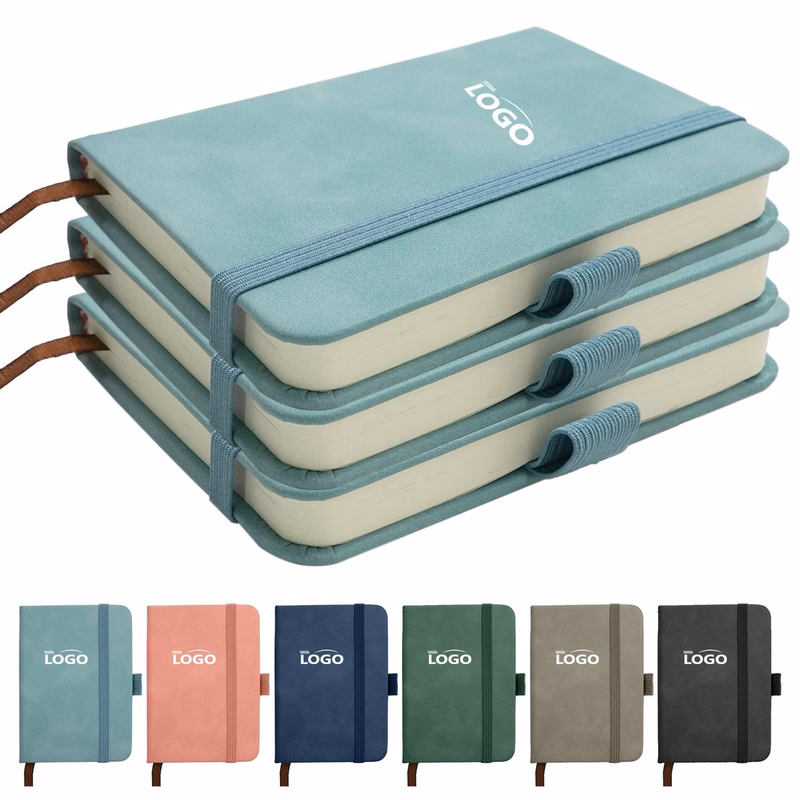 A7 PU Leather Notebook With Pen Loop And Elastic Closure