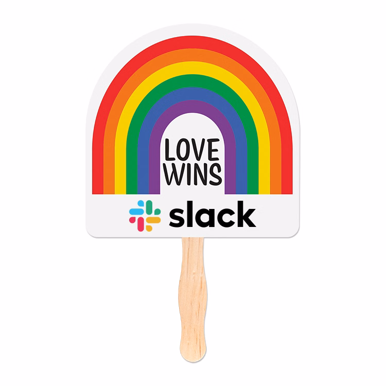 Rainbow Shaped Hand Fan