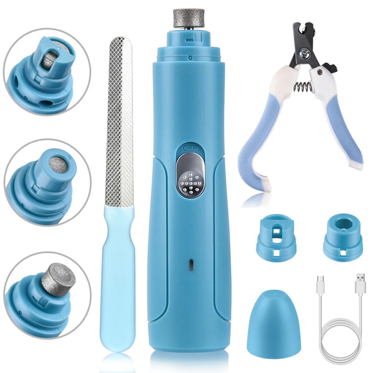 Pet Grinder USB Charging Nail Repair Set 1