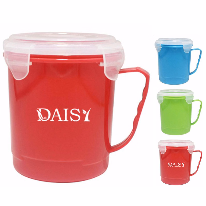 22oz Plastic Microwaveable Soup Mug