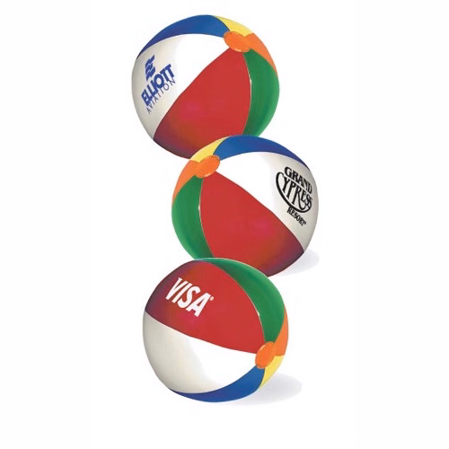 Mini Beach Ball w/ Multi-Colored Panels (4.5" Inflated)