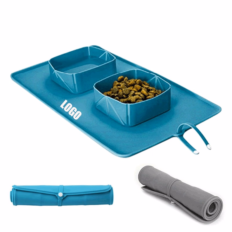 Portable Pet Feeder/Silicone Bowls for Dog and Cat Travel/Collapsible Dish for Food and Water