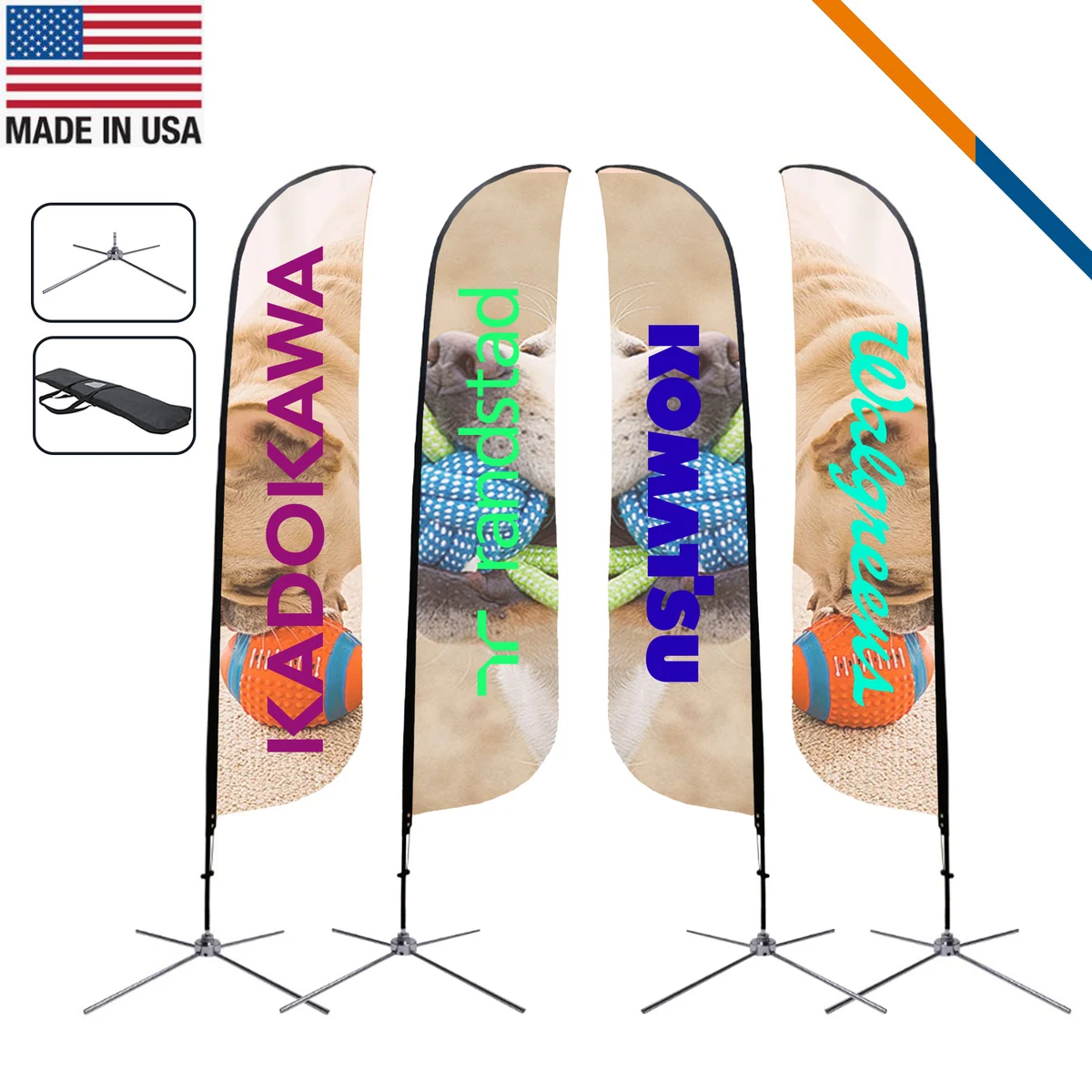16.5' Sagittarius Double-Sided Feather Flag 1