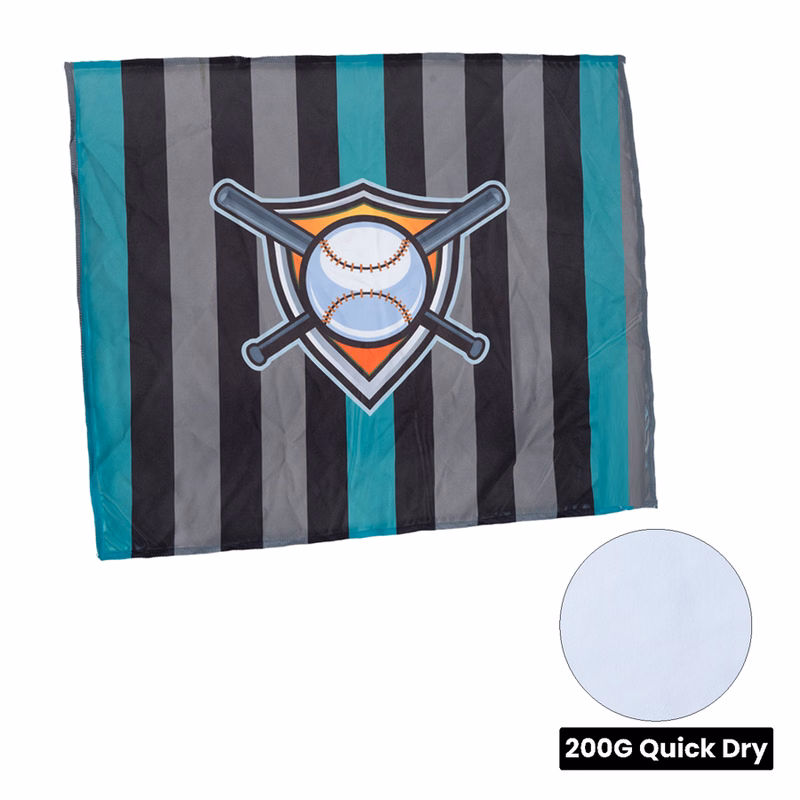 Sublimation Quick Dry Sports Rally Towel - 18" x 15"