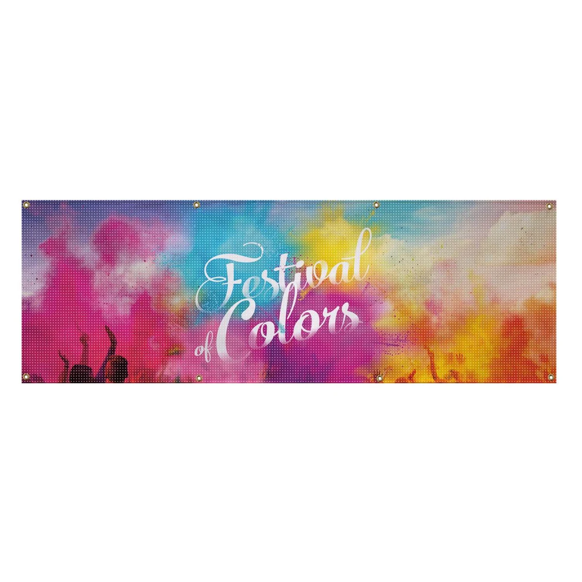 2' x 6' 9 oz. Mesh Vinyl Banner Single-Sided 1