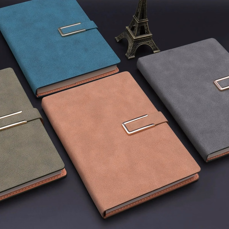A5 Pu Leather Notebook Student Notebook With Pen Holder