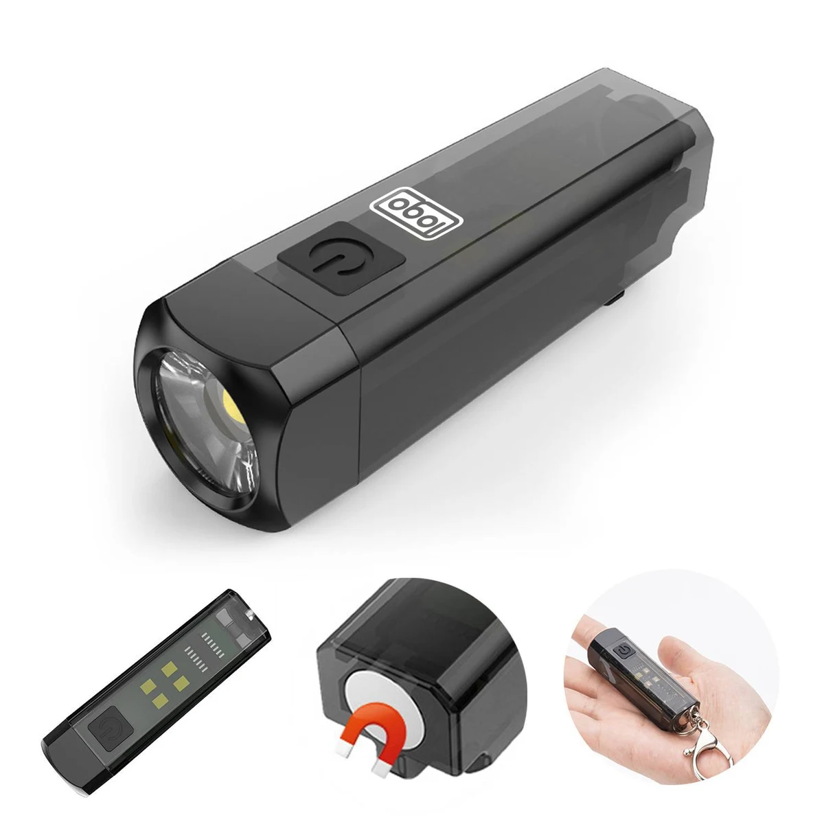 Type-C Charging Portable Emergency Mini LED Flashlight 1