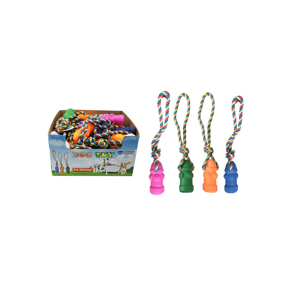 Fire Hydrant Dog Pull Toys Assorted 1