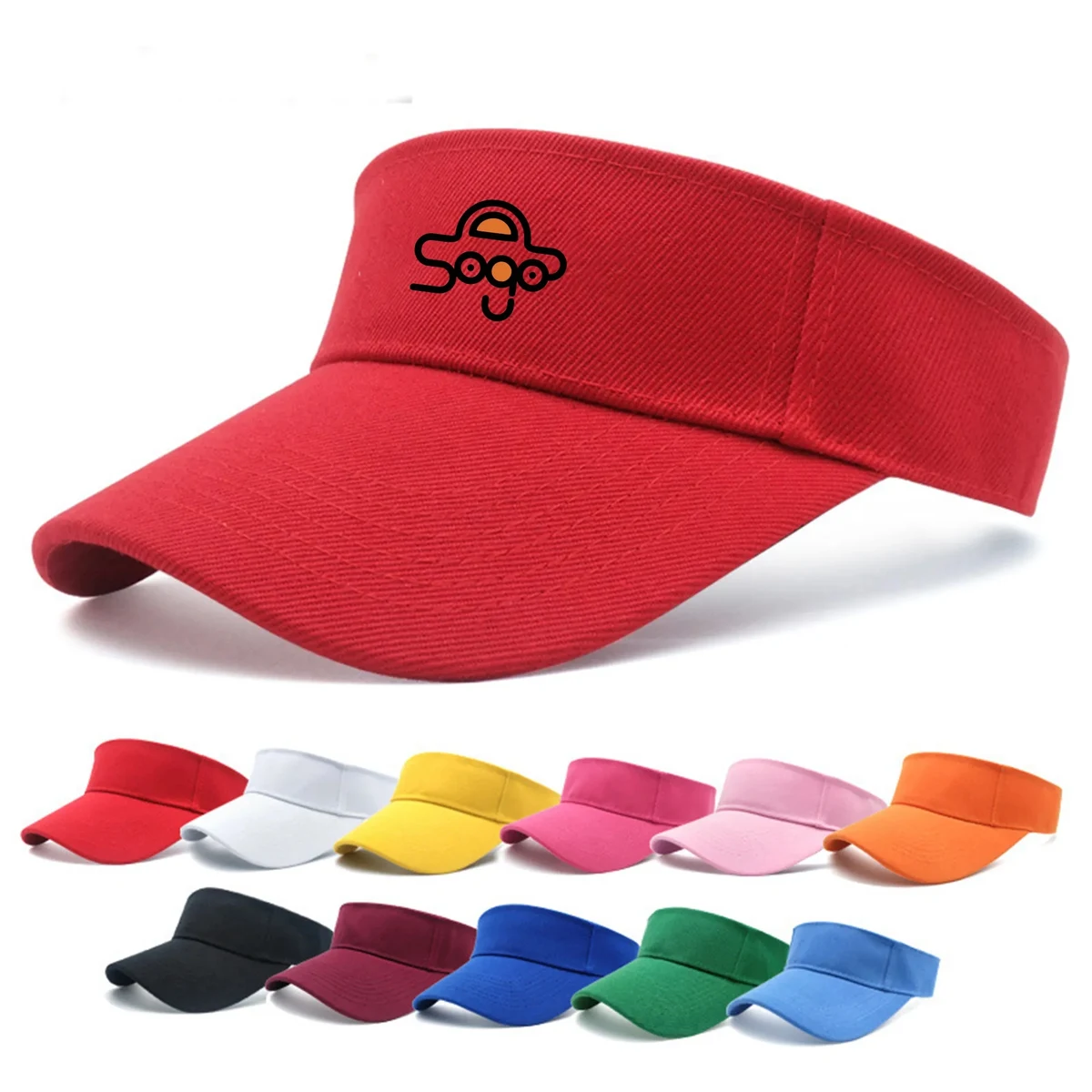 Cotton Sports Sun Visor Hat 1
