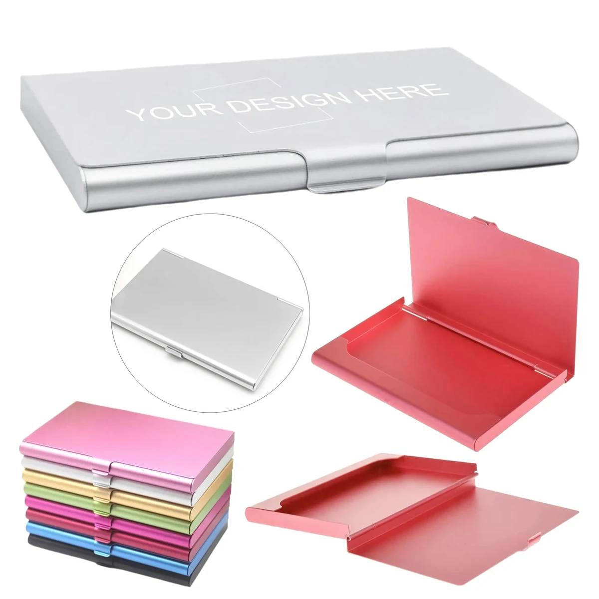 Sleek Aluminum Business Card Holder 1