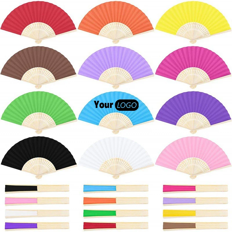 Personalized Craft Paper Folding Hand Fan 1