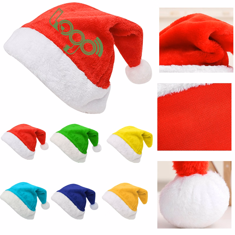 Christmas Santa Hat - Premium Plush Material