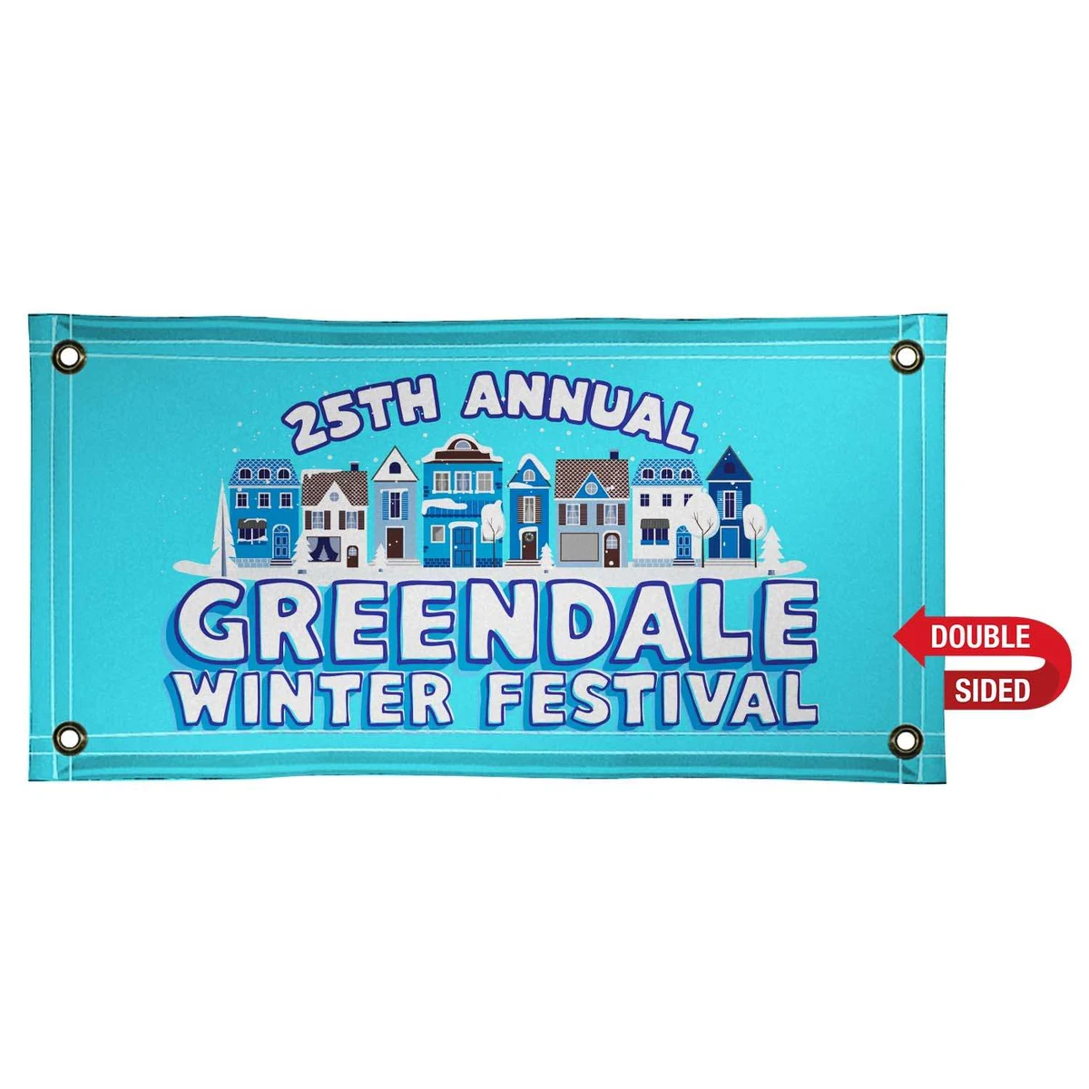 2' x 4' 18 oz. Vinyl Banner Double-Sided 1