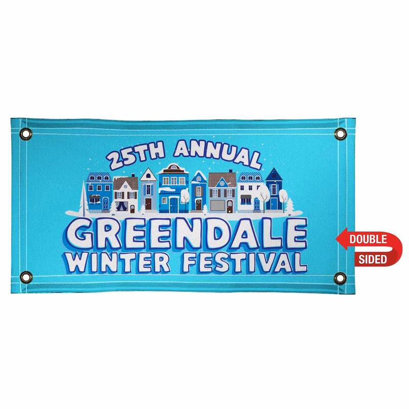 2' x 4' 18 oz. Vinyl Banner Double-Sided