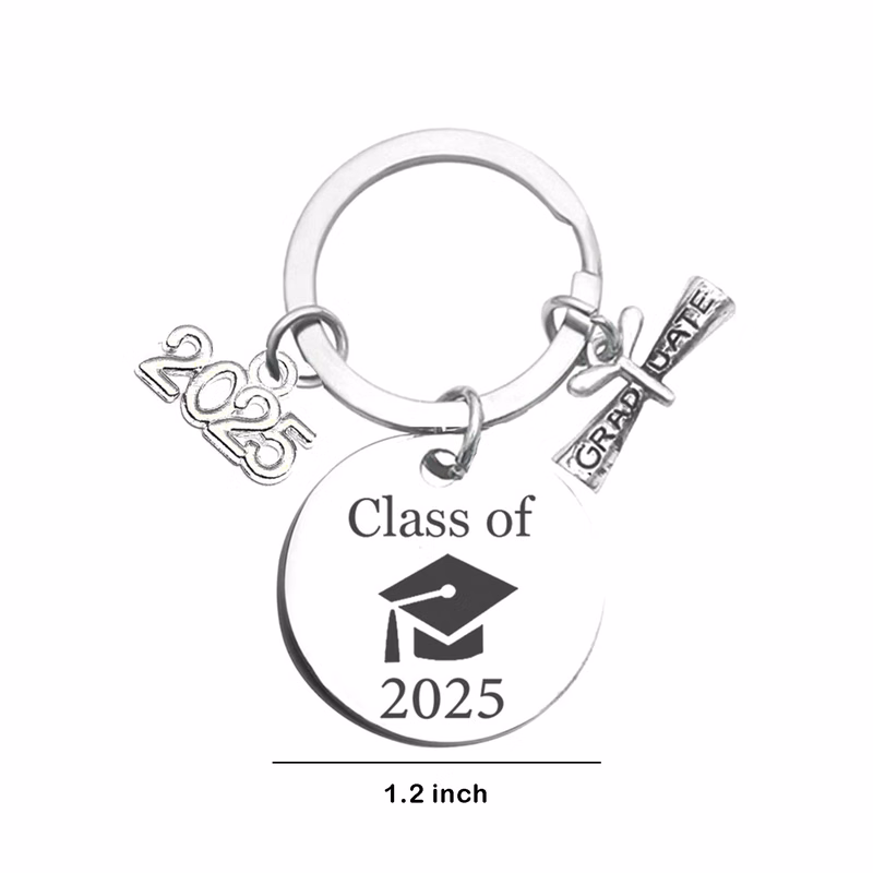MOQ 50 Personalized 2025 Graduate Keychain