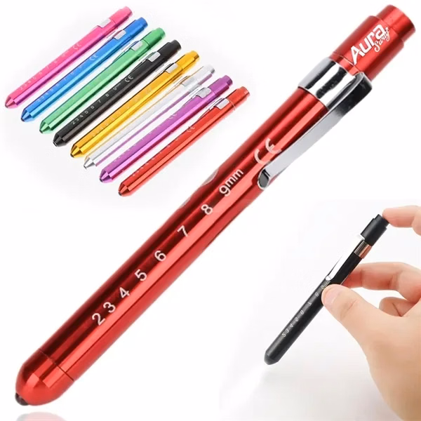 Custom Aluminum Medical Penlight with Soft LED — Nurse & Healthcare Professional