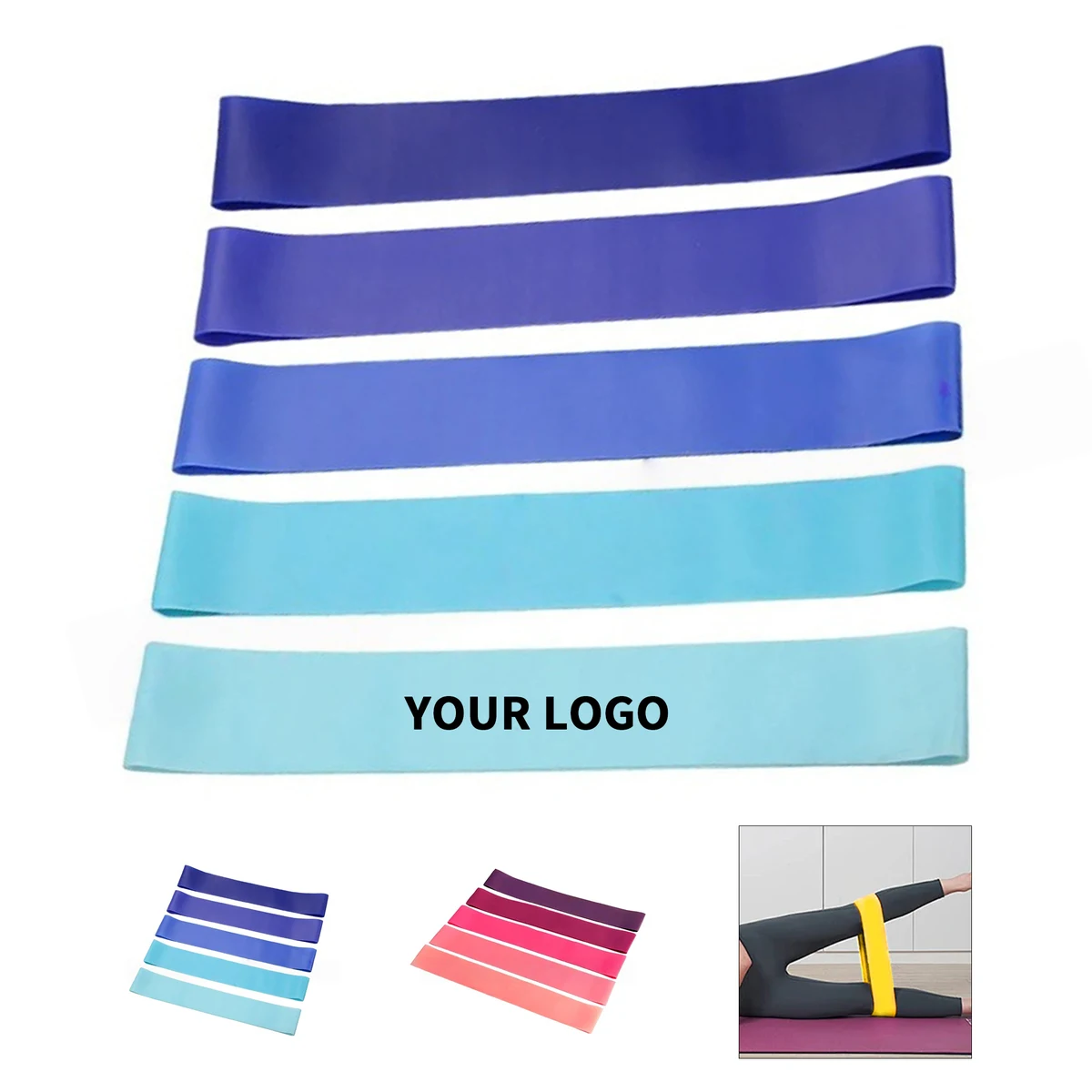 TPE Resistance Bands Five Level Set 1