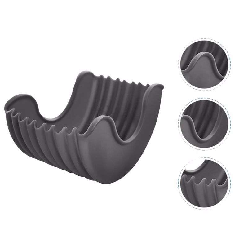 Reusable Washable Retractable Silicone Hamburger Clip Holde