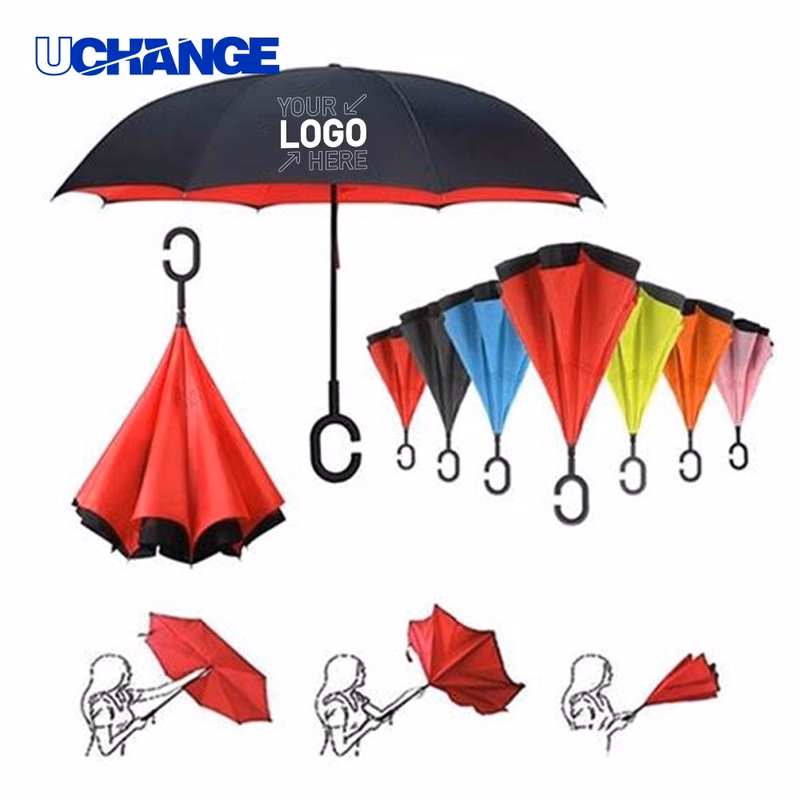 Folding Inverted Umbrella for Rain Use