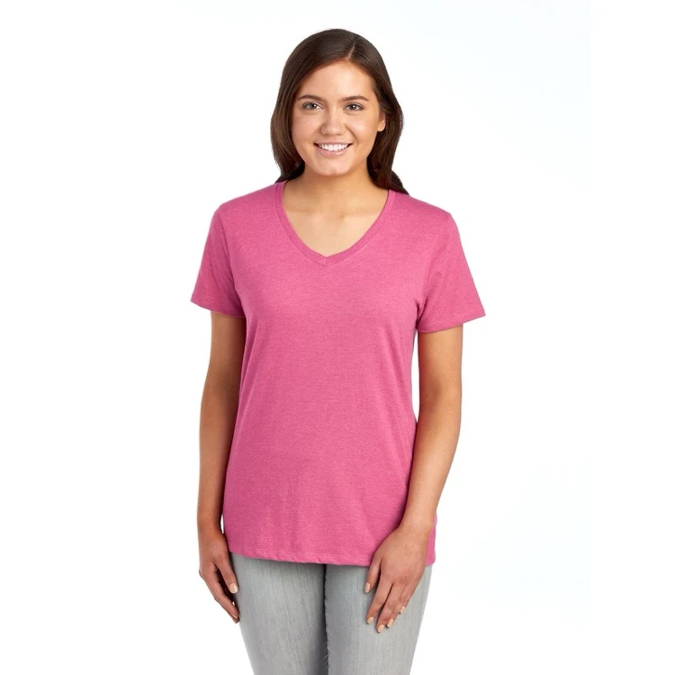 JERZEES Premium Blend Combed Ring-Spun Ladies' V-Neck T-Shirt 1