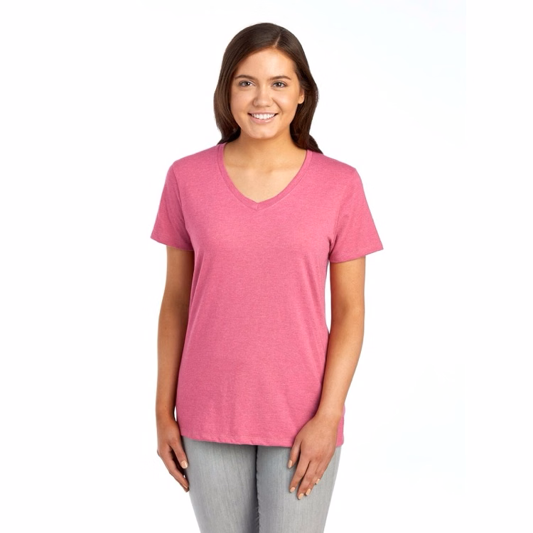 JERZEES Premium Blend Combed Ring-Spun Ladies' V-Neck T-Shirt