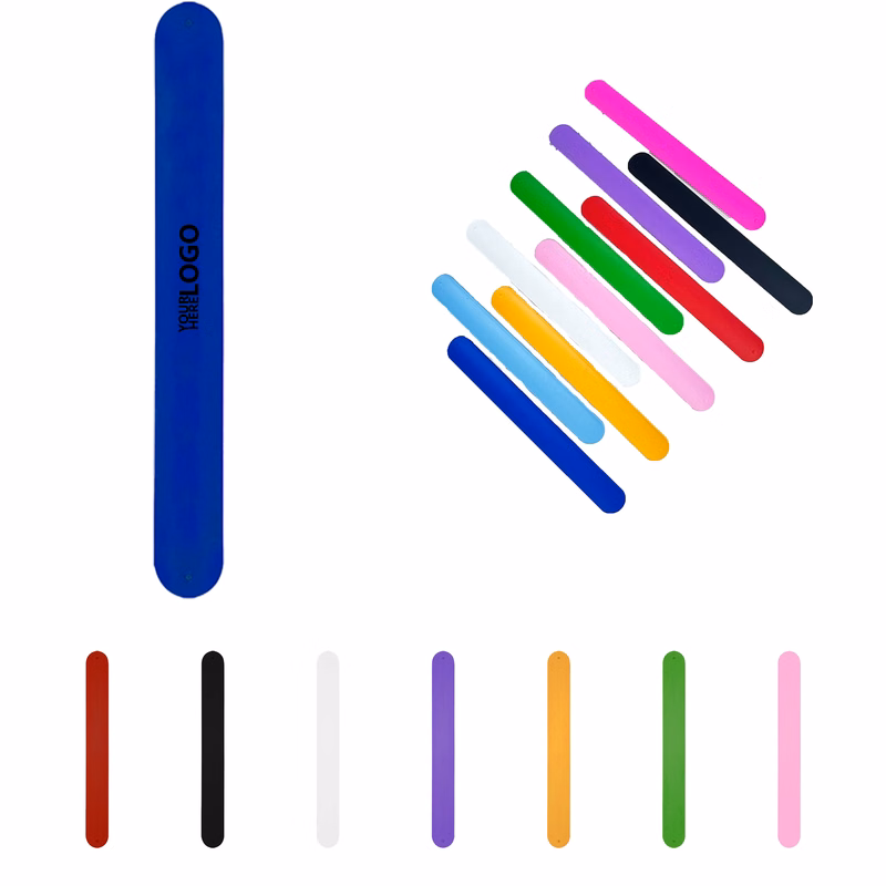 Silicone Slap Band in Solid Colors