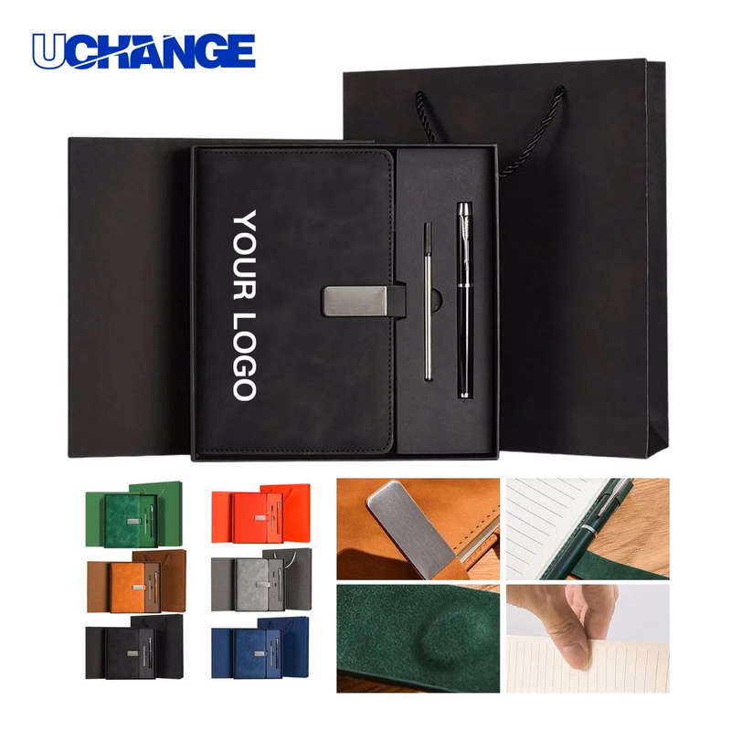 Office Gift Set Kit with A5 Notebook and Pen Personalized