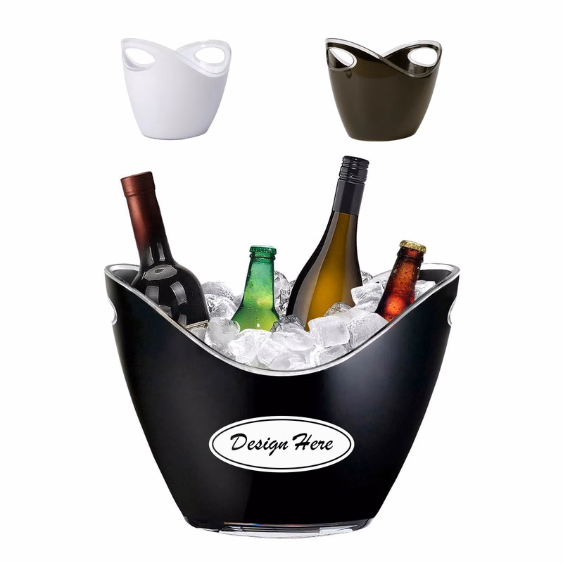 Chic 8L PVC Party Ice Bucket with Easy-Carry Handles